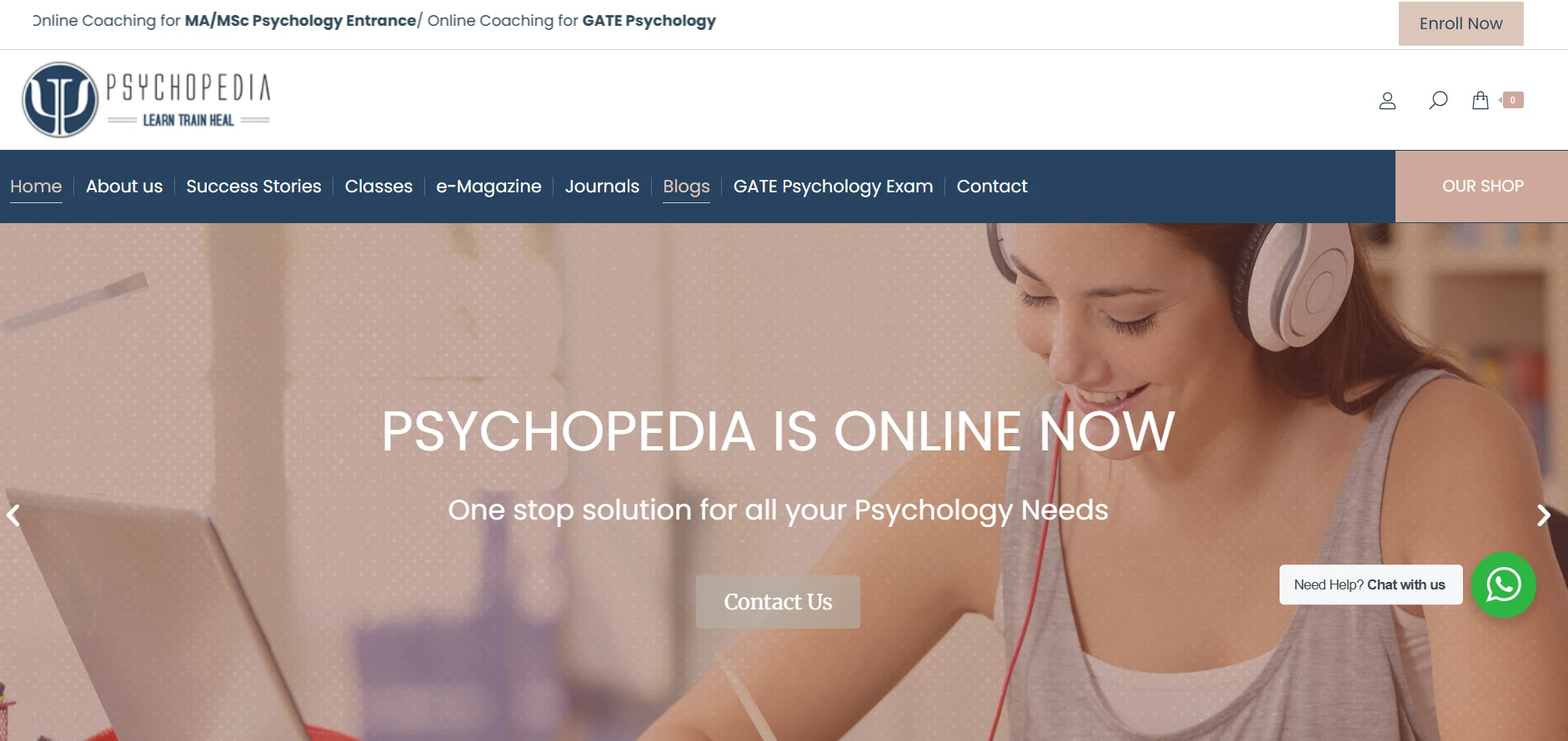 Psychopedia website screenshot